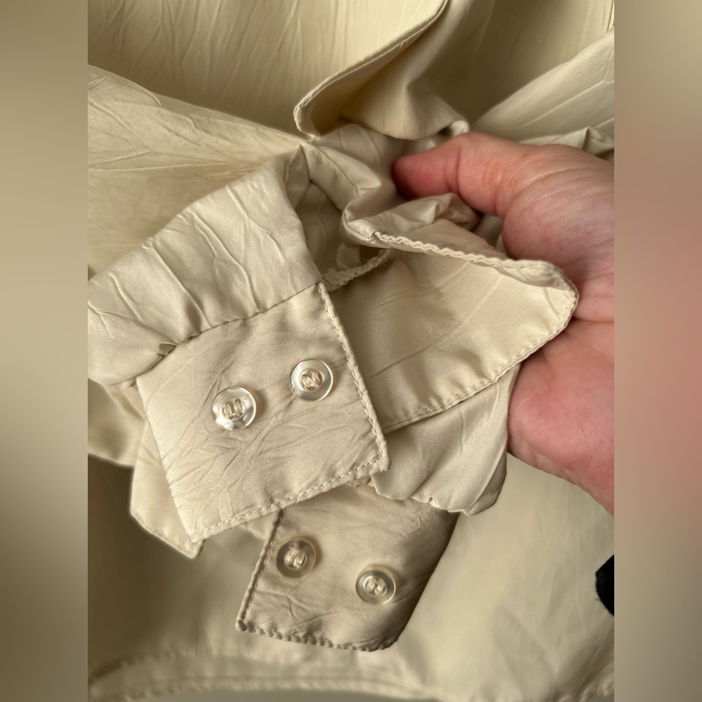 Vintage 80s bow tie blouse - Picture 7 of 15